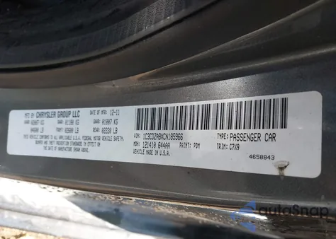 2012 Dodge Avenger Se z USA, uszkodzony, nr VIN 1C3CDZABXCN185966